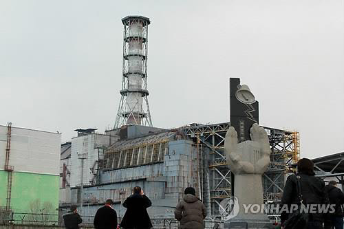 체르노빌 원전 4호기 원자로 모습 <연합뉴스 제공>